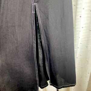 Maxi length black skirt